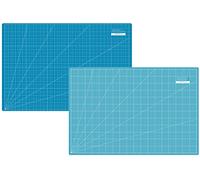 SEMPLIX Schneidematte A1 in Grün, Rosa, Grau, Türkis, Lila. Ideal fürs Basteln, Nähen und Patchworken. 90x60 Beidseitig Bedruckt. Vorderseite cm, Rückseite inch Bemaßung