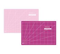 SEMPLIX Schneidematte A3 45x30 cm selbstheilend mit Inch-Skala (Beere-Rosa) | Selbstheilende 3-lagige Schneidematte mit Maßskalen, Winkellinien und Randzugabe für präzises Nähen, Patchwork & Basteln