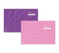 SEMPLIX Schneidematte A3 45x30 cm selbstheilend mit Inch-Skala (Pink-Lila) | Selbstheilende 3-lagige Schneidematte mit Maßskalen, Winkellinien und Randzugabe für präzises Nähen, Patchwork & Basteln