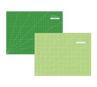 SEMPLIX Selbstheilende Schneidematte A2 in Grün, Rosa, Grau, Türkis, Lila. Ideal fürs Basteln, Nähen und Patchworken. 60x45 Beidseitig Bedruckt. Vorderseite cm, Rückseite inch Bemaßung