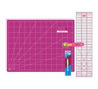 Semplix Schneidematten-Set A2 pink/ beere + GRATIS Prym Aqua-Trickmarker