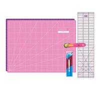 Semplix Schneidematten-Set A2 pink/ lila + GRATIS Prym Aqua-Trickmarker