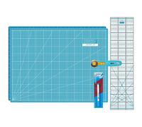 Semplix Schneidematten-Set A2 türkis/ petrol + GRATIS Prym Aqua-Trickmarker