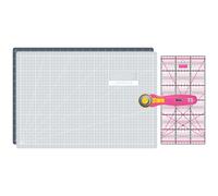 Semplix Schneidematten-Set A3 grau/pink (Matte 45 x 30 cm)