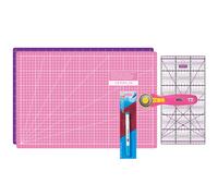 Semplix Schneidematten-Set A3 pink/ lila + GRATIS Prym Aqua-Trickmarker