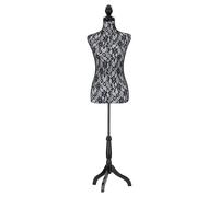 Semplix dekorative Schneiderpuppe mit Spitzenbezug, Torso höhenverstellbar