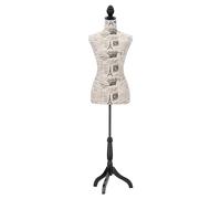 Semplix dekorative Schneiderpuppe mit Baumwollbezug, Parisdruck, Torso höhenverstellbar