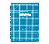 SEMPLIX selbstheilende Faltbare Schneidematte A3 in Petrol, Rosa, Dunkelgrau, Türkis, Beere, Hellgrau. Ideal für Bastel- Näh und Patchworkarbeiten (45 x 30 cm) (Petrol)