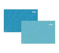 SEMPLIX Selbstheilende Schneidematte A1 aus PVC 90 x 60 cm, Türkis-Petrol | Bastelunterlage schnittfest, beidseitig mit cm/Inch-Skala, Nähmatte rutschhemmend für Nähen, Patchwork, Quilten und DIY
