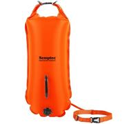Semptec Urban Survival Technology Boje: Schwimmboje und wasserdichter Trockensack, 28 l, orange (Schwimm-Boje, Schwimmboje Rucksack, Wasserdichte Tasche)