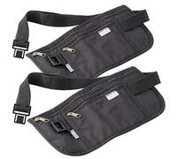 Semptec Urban Survival Technology Handy Gürteltaschen: 2er-Set enganliegende Urlaubs- & Reise-Bauchtaschen mit RFID-Blocker (Bauchtasche flach, Handygürteltasche, Kreditkarten)