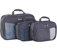 Semptec Urban Survival Technology Kompressions Packwürfel: 3-teiliges Kompressions-Kleidertaschen-Set füs Reisegepäck, 2 Größen (Kompressionstaschen Koffer, Reisezubehör, Reise)