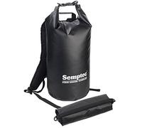 Semptec Urban Survival Technology Rucksack zum Einrollen: Wasserdichter Trekking-Rucksack aus LKW-Plane, 20 Liter, schwarz, IPX6 (Sack, Bag, Trinkflasche)