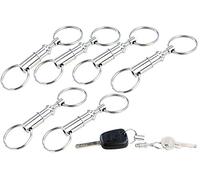 Semptec Urban Survival Technology Schlüsselbund-Trenner: Metall-Schlüsselanhänger mit schnellem Easyclip-Mechanismus, 6er-Set (Schlüsselanhänger flexibel, abnehmbarer Ring, Key)