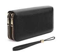 SENDEFN Geldbörse Damen Gross, Portemonnaie Damen RFID Schutz, Portmonee Langformat, Groß Kapazitä Geldbeutel mit Doppelter Reißverschluss, Abnehmbare Handgelenk und Vielen Fächer für 36 Kartenfächer