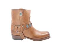 Sendra Boots 10845 Cognac Handgefertigt Biker Western Ibiza Damen Stiefelette Gerader Schaft Abnehmbar Sporn Eckiger Zehe Echtes Leder Größe 38