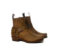 Sendra Boots 8286 Cowboystiefel für Damen und Herren, mit Absatz und runder Spitze, Camperstiefel in Braun, elegante Stiefel, braun, 41 EU