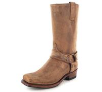 Sendra Boots Unisex Biker Boots 8833 Tang Bikerstiefel Lederstiefel Motrorradstiefel Braun 42 EU