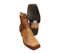 Sendra Cowboystiefel Bikerstiefel Stiefellette 8286 in schwarz incl. Roy Dunn´s Lederfett und Stiefelknecht (39)