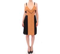 Senfgelbes, plissiertes Midi-Kleid EU 36 / UK 8