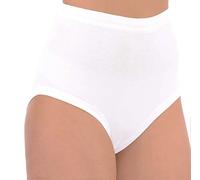 Seniorenmode24 Damen Senioren Unterhose/Unterhemd Gr. 36-38 bis 56-58 ideal für pflegebedürftige Omas einfach anzuziehen 2er,3er oder 4er Pack (4er Pack Uni Weiß, 36-38)