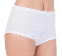 Seniorenmode24 Damen Senioren Unterhose/Unterhemd Gr. 36-38 bis 56-58 ideal für pflegebedürftige Omas einfach anzuziehen 2er,3er oder 4er Pack (3er Pack mit Spitze Weiß, 48-50)