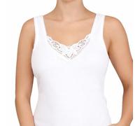 Seniorenmode24 Damen Senioren Unterhose/Unterhemd Gr. 36-38 bis 56-58 ideal für pflegebedürftige Omas einfach anzuziehen 2er,3er oder 4er Pack (2er Pack mit Spitze weiß, 36-38)