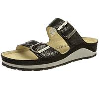 Senja - Berkemann Damen Pantolette aus Leder Bequeme Sandale mit weichgepolstertem und lederbezogenem Fußbett und Zwei verstellbaren Riemen mit Schnallen