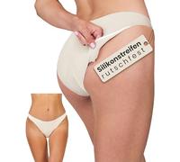 SENSACI Damen-Bikini-Slip mit rutschfesten Silikonstreifen, nahtlos, bequem, elastisch, unsichtbar, ideal für Sport und enganliegende Kleidung. Mikrofaser mit atmungsaktiver Baumwolle im Schritt.