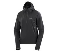 Sense Aero Hybrid Halfzip Hoodie Damen Schwarz-XL
