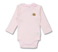 Sense Organics Baby Body, Modell VARIN Hellrosa geringelt mit Igel 80