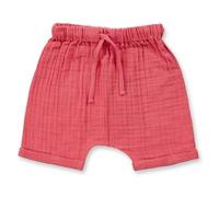 sense-organics Baby Kurze Hose Shorts Bio Baumwolle Musselin Raspberry 62/68