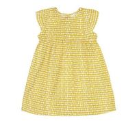 sense-organics Baby Sommerkleid aus Musselin Neela von Sense Organics Gelb gepunktet 50/56