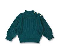 Sense Organics Baby Strickpullover, Modell VARUNY Dunkelgrün Melange 86