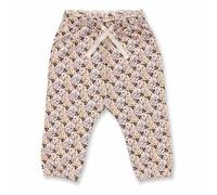 sense-organics Baby Sweathose mit süßem Blumendruck, Modell VANNA von Sense Organics GOTS Blumendruck auf weiß 74