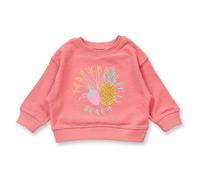 Sense Organics Baby Sweatshirt, Modell DARI Früchte-Druck auf pfirsichrosa 80