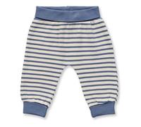 sense-organics Fairtrade Baby Pants von Sense Organics, Sjors blaugrau-weiß geringelt 80