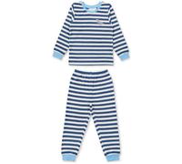 Sense Organics & friends in cooperation with GARY MASH Kinder Frottee Schlafanzug Ringel aus Biobaumwolle Dino (blau) 98