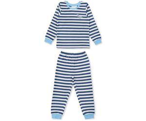 Sense Organics & friends in cooperation with GARY MASH Kinder Frottee Schlafanzug Ringel aus Biobaumwolle Dino (blau) 98