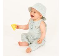 Sense Organics Kinder Hut blau-weiß geringelt, Modell BEKE blue 52/56 cm
