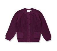 Sense Organics Kinder Strickjacke, Modell TULIA Bordeauxrot Melange 104