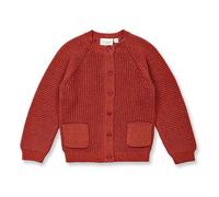Sense Organics Kinder Strickjacke, Modell TULIA Terrakotta-Rot Melange 116