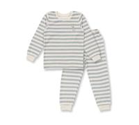 sense-organics Sense Organics Kinder Frottee Ringel Pyjama Bio Baumwolle Icegrey Streifen Deer 122