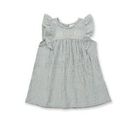 sense-organics Sense Organic Mädchen Sommerkleid Bio Baumwolle Blaugrau Weiß 116