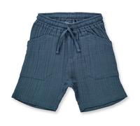 sense-organics Sommer Kinder Kurze Hose Shorts leicht Bio Baumwolle Blue Grey 92