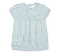 sense-organics Sommerliches Baby Strickkleid Orla in graublau von Sense Organics GOTS 62/68