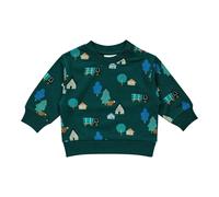 Sense Organics Sweatshirt Bären Fahrzeuge 80 dunkelgrün/bunt