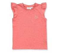 Sense Organics T-Shirt mit Blatt-Motiv für Mädchen, Modell NANA Blatt-Motiv auf pfirischrosa 122