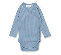 sense-organics Wickel Langarmbody, Modell YGON Helles Denimblau 74