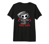 Sensenmann Death Free Hugs, lustiges Halloween-Kostüm Premium T-Shirt